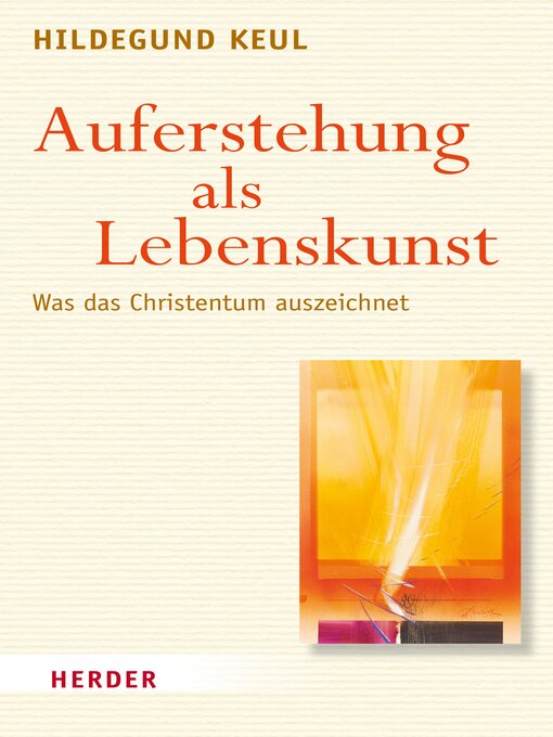 Title details for Auferstehung als Lebenskunst by Hildegund Keul - Available
